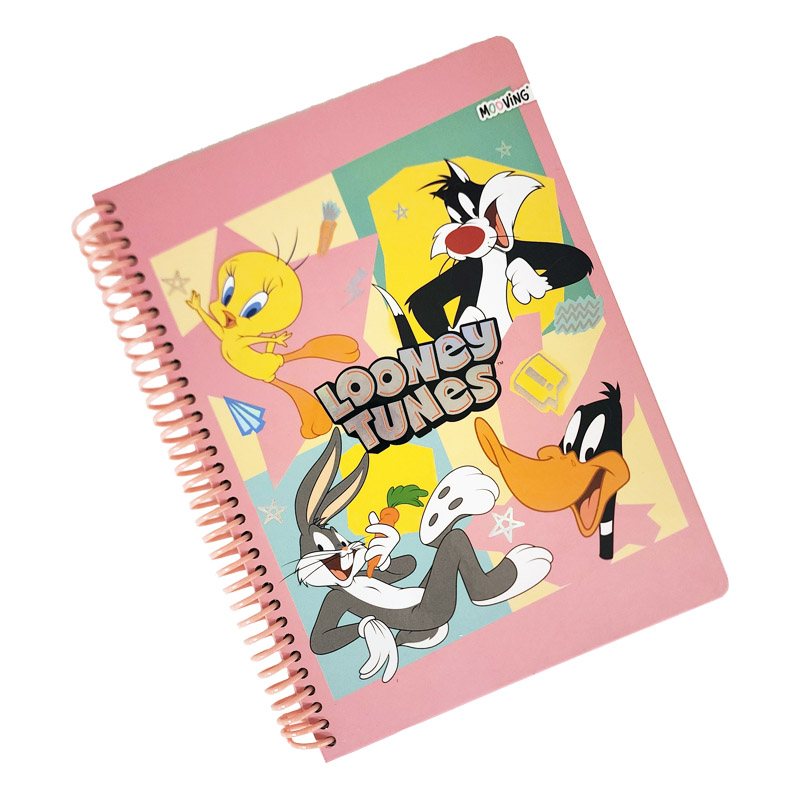 Quaderno Spiralato L Looney Pink Mooving - La Sibilla