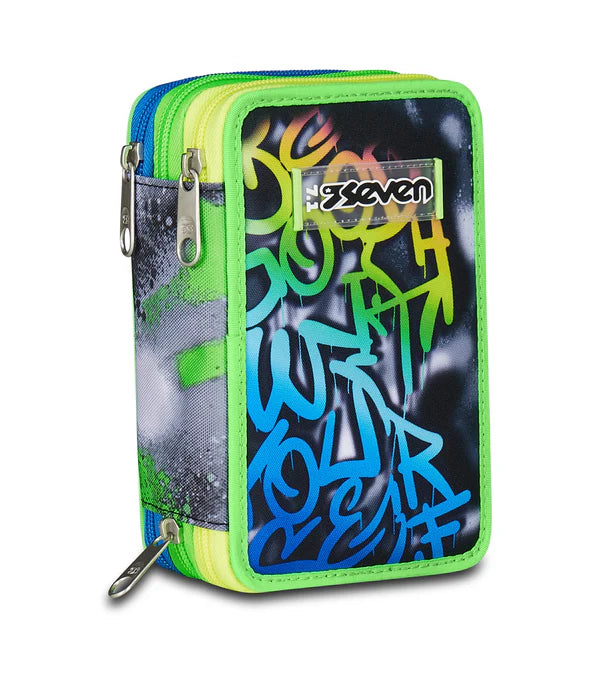 Astuccio Scuola 3 zip Sprint Paint Boy - Seven - La Sibilla