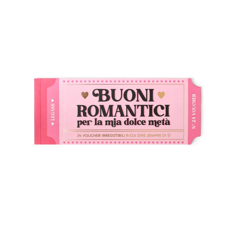 Blocchetto da 24 Voucher Romantici - Legami - La Sibilla