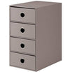 Box Archivio a 4 cassetti S.O.H.O. taupe Rossler - La Sibilla