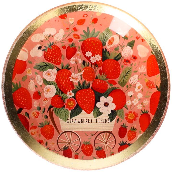 Piatto in vetro Strawberries Gift Company - La Sibilla