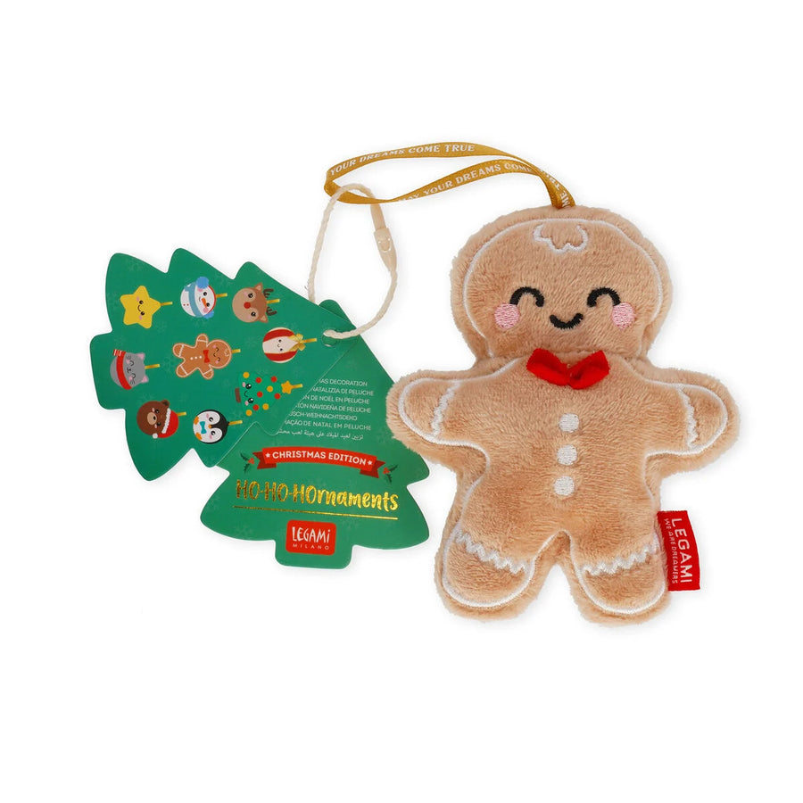 Decorazione Natalizia Peluche HO-HO-Hornaments Gingerbread - La Sibilla