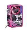 Astuccio Scuola 3 zip Draft Heart - Seven - La Sibilla