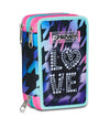 Astuccio Scuola 3 zip Glow Love - Seven - La Sibilla