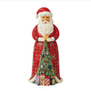 Statuina Natalizia Santa with Xmas Tree - Jim Shore - La Sibilla