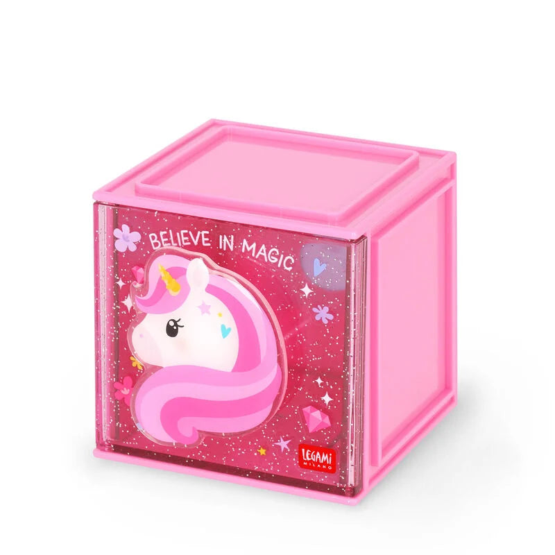 Organizer componibile da scrivania Cutie Cube Unicorn - Legami - La Sibilla