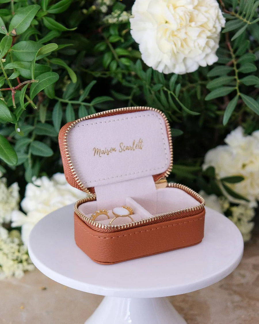 Portagioie Ecopelle Marie Cognac - Maison Scarlett - La Sibilla
