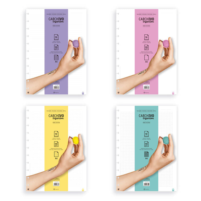 Pagine Refill per Notebook Ingeniox A4 - La Sibilla