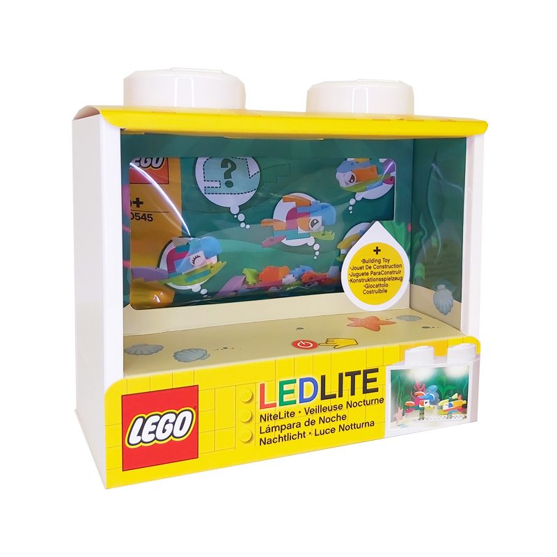 Luce notturna Led LEGO - set Acquario con mattoncini inclusi - La Sibilla