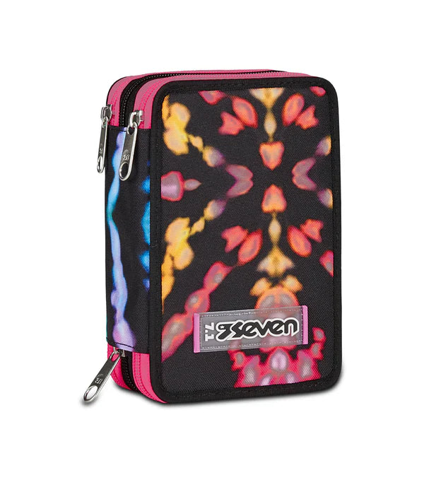 Astuccio Scuola 3 zip Multi Shade Girl - Seven - La Sibilla