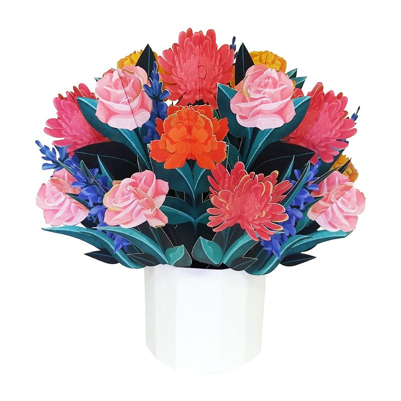 Biglietto pop up Snapdragon Bouquet - Flora by Origamo - La Sibilla