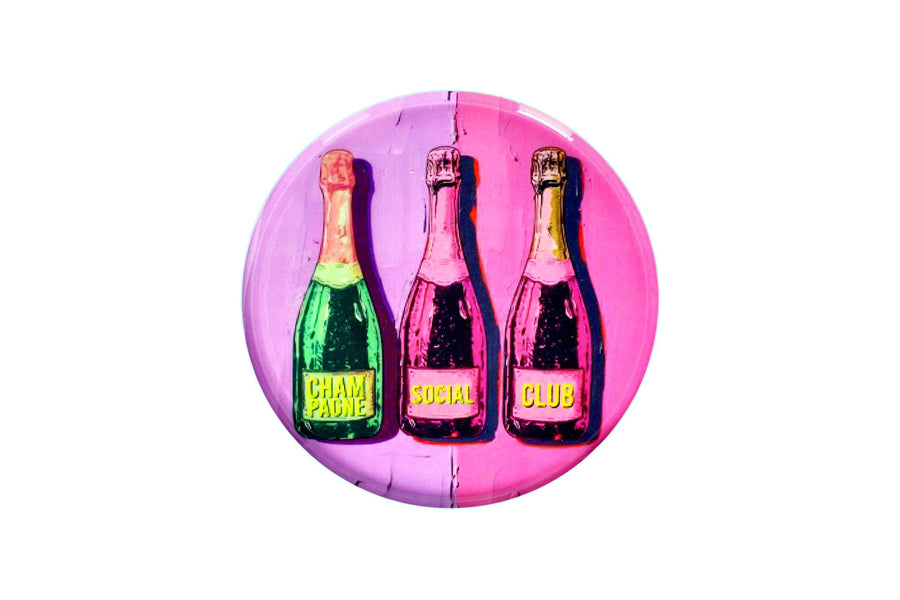 Piatto in metallo Champagne Gift Company - La Sibilla
