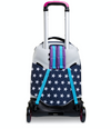 TROLLEY Scuola JACK Seven&reg; 2 RUOTE - Pinking Blue - La Sibilla