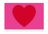 Biglietto Doppio Long Red Heart - Artebene - La Sibilla