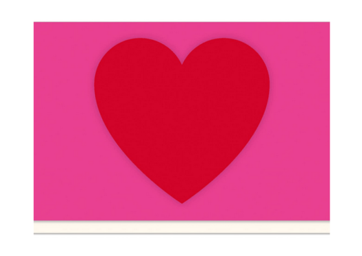 Biglietto Doppio Long Red Heart - Artebene - La Sibilla