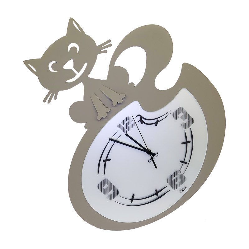 Orologio da parete Grey Cat - La Sibilla