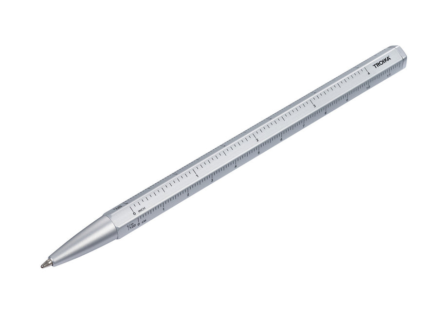 Penna a sfera Multitasking Construction Basic Argento Troika - La Sibilla