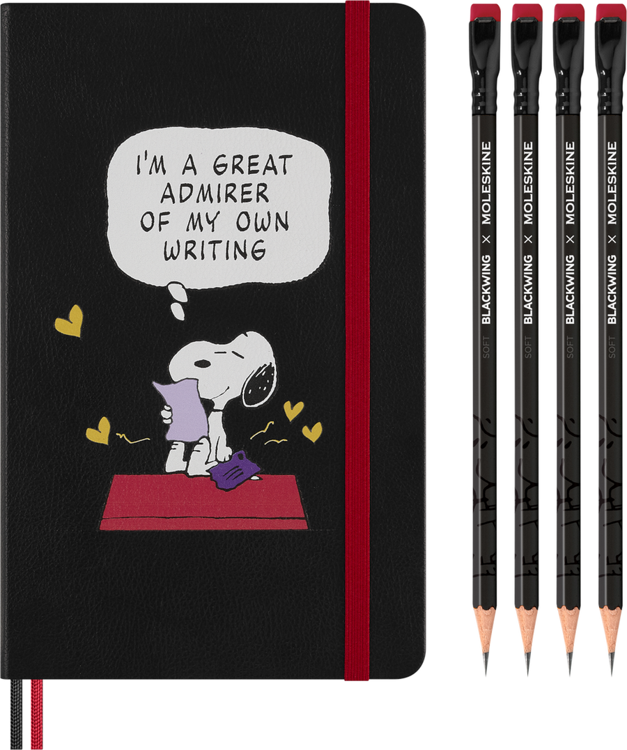 Taccuino Peanuts e set di matite Blackwing Moleskine - La Sibilla