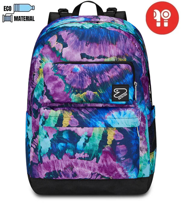 Zaino Scuola Reversible Pockets con cuffie wireless Dyelight - Seven - La Sibilla