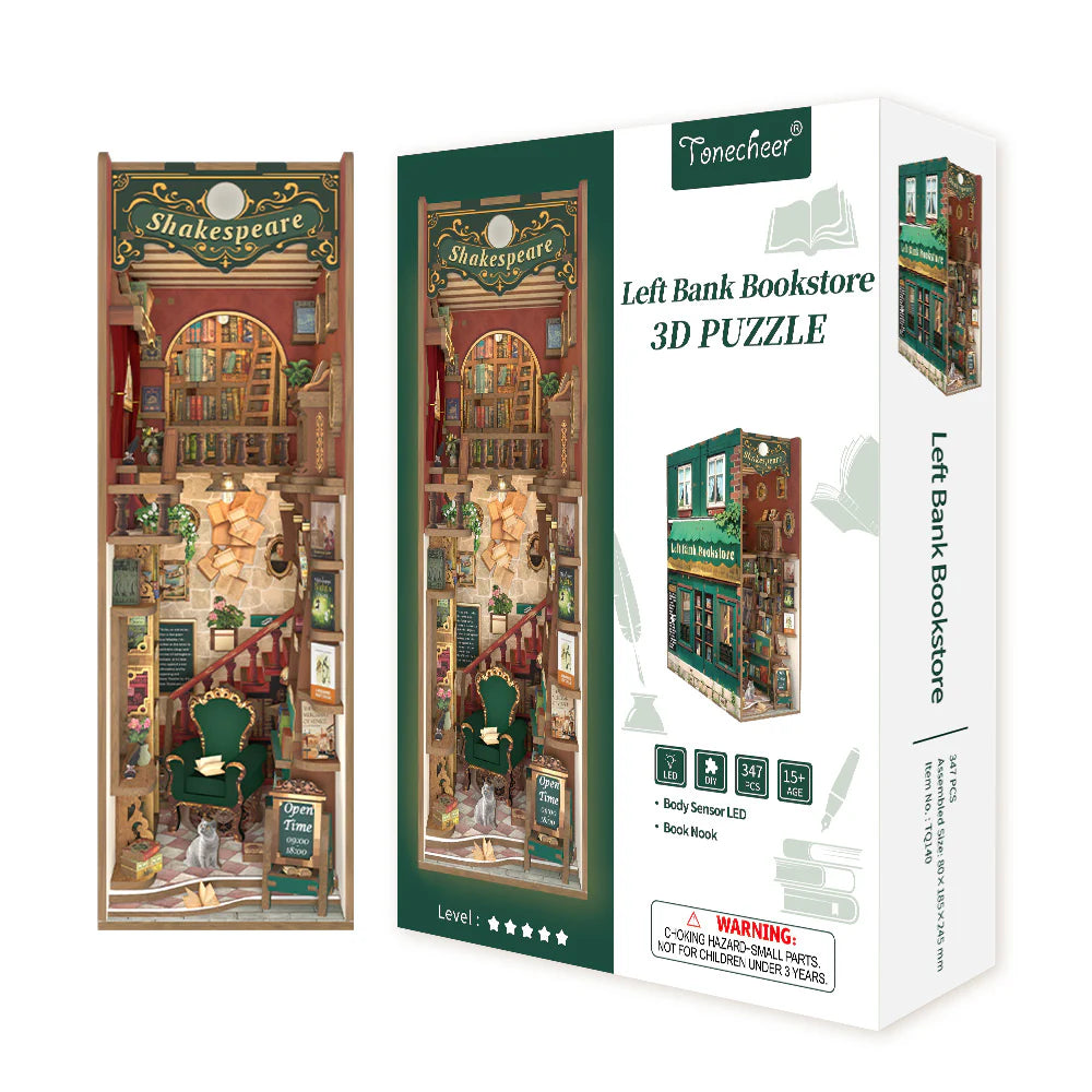 Diorama BookNook Left Bank Bookstore - La Sibilla
