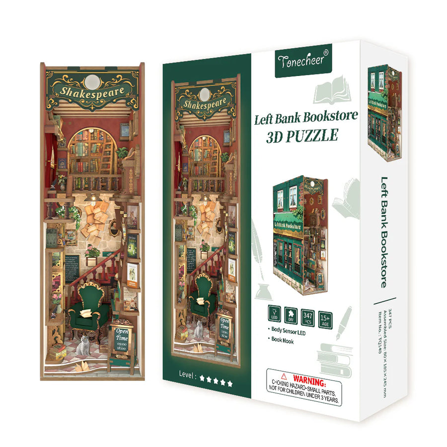 Diorama BookNook Left Bank Bookstore - La Sibilla