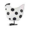 Gallinella decorativa bianca a pois neri Baden - La Sibilla