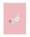 Biglietto Cartolina Yay Cards Katze Blumen - La Sibilla