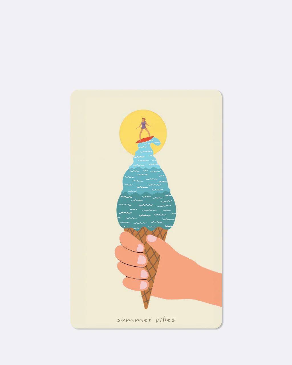 Biglietto Cartolina Lunacard Summer Vibes - Chic.Mic - La Sibilla
