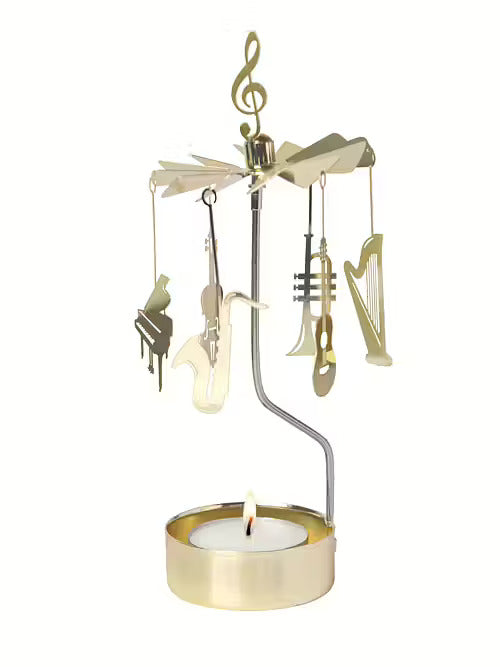 Giostrina Girevole portacandele Music Pluto Design - La Sibilla