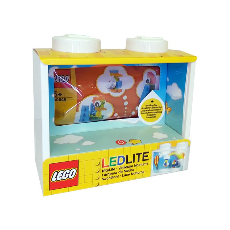 Luce notturna Led LEGO - set Arcobaleno con mattoncini inclusi - La Sibilla