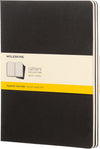 Set da 3 quaderni Cahier Quadretti XL Nero Moleskine - La Sibilla