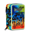 Astuccio Scuola 3 zip Scribbled Flame - Seven - La Sibilla