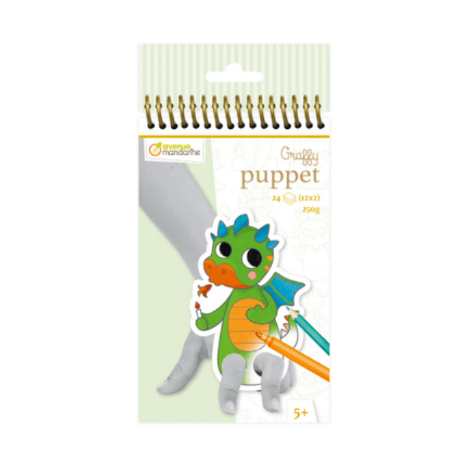 Graffy Puppet marionette da Colorare, Draghi - Avenue Mandarine - La Sibilla