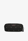 Astuccio Scuola Oval Single Dots Black Silver - La Sibilla