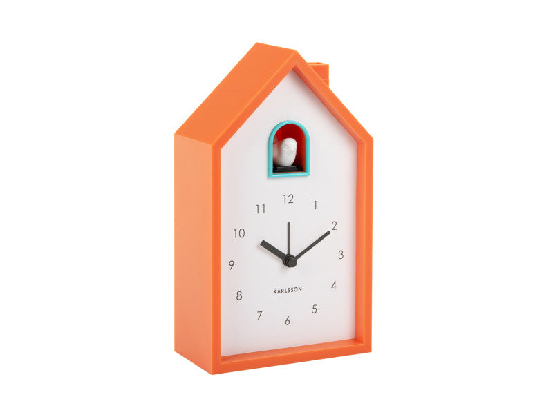 Orologio sveglia Modern Cuckoo Orange - Present Time - La Sibilla