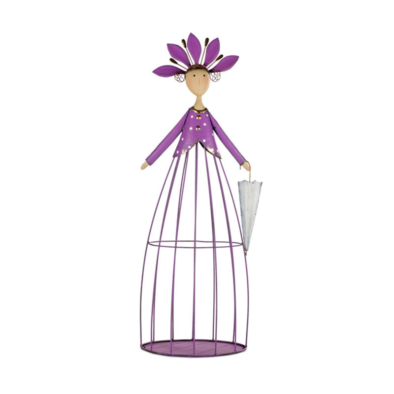 Lady decorativa con ombrello Baden - La Sibilla