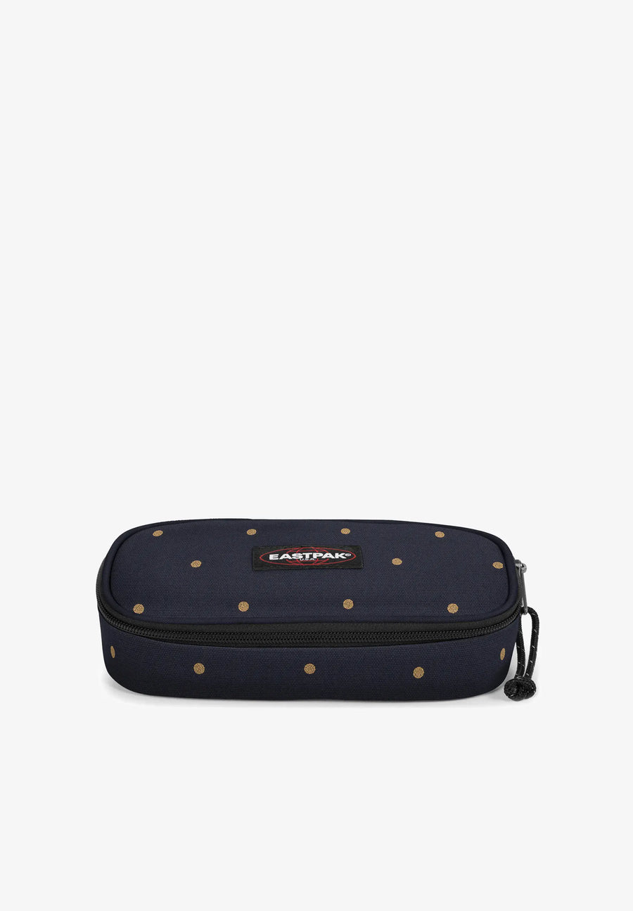 Astuccio Scuola Oval Single Dots Marine Gold - La Sibilla