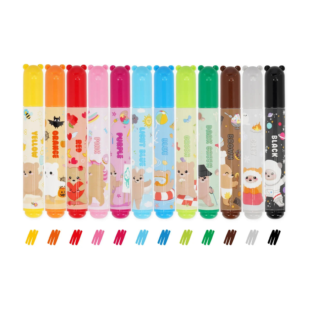 Set di 12 Pennarelli Teddy Friends - Legami - La Sibilla