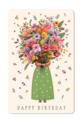 Biglietto Cartolina Lunacard Blumenmadchen - La Sibilla