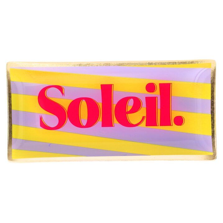 Piatto in vetro Soleil Lovely Gift Company - La Sibilla