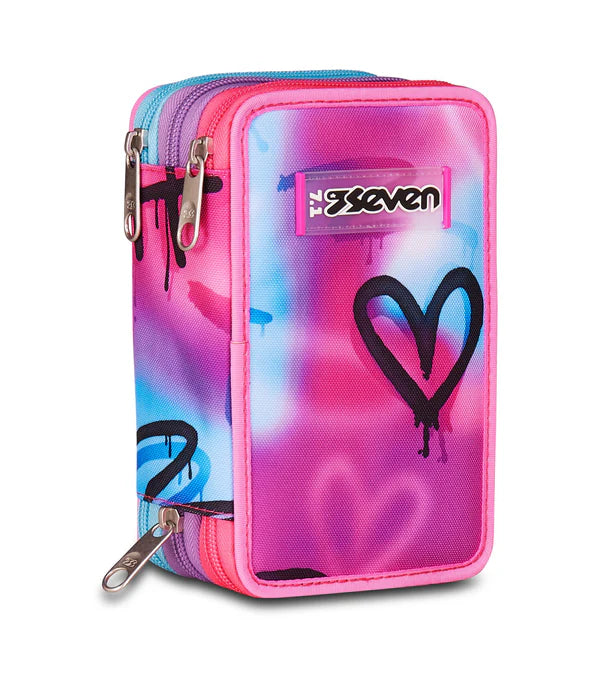 Astuccio Scuola 3 zip Sprint Paint Girl - Seven - La Sibilla
