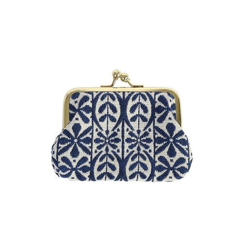 Portamonete a clip Majoie Blue/White - La Sibilla