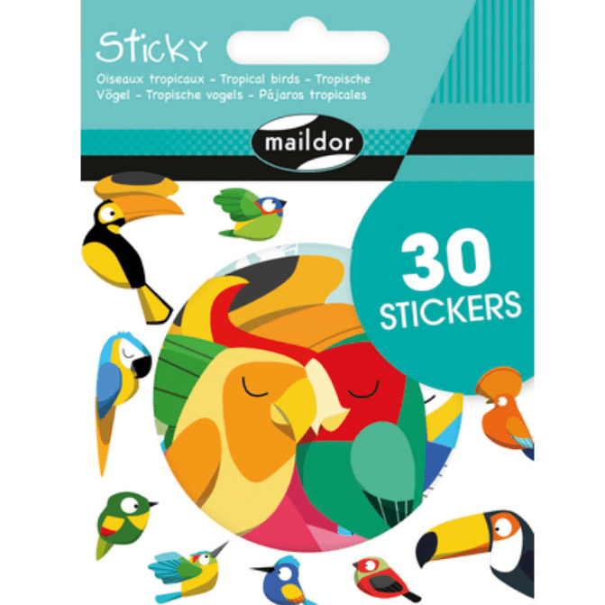 Set Adesivi "Parrots" - Maildor - La Sibilla