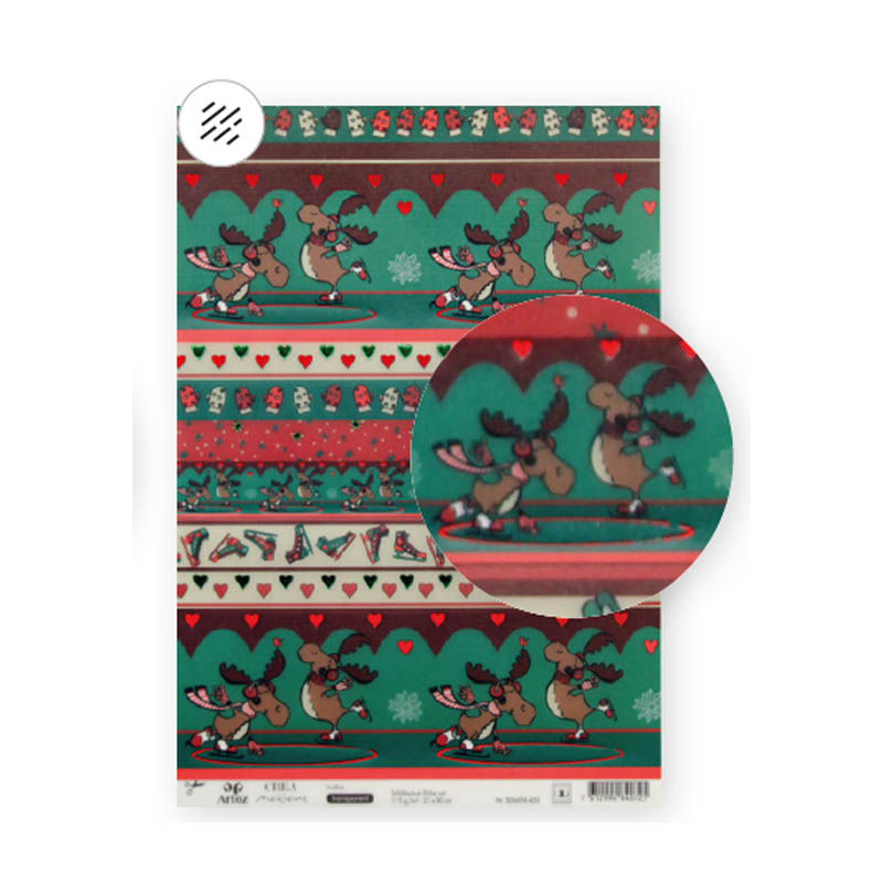 Carta decorativa Artoz - Renne di Natale - La Sibilla