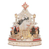 Decorazione in legno con led e carillon Xmas Village - La Sibilla