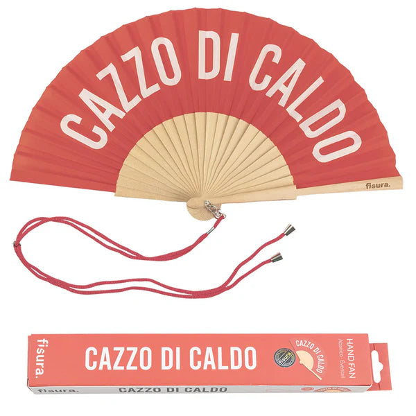 Ventaglio "Cazzo di Caldo" Red - La Sibilla