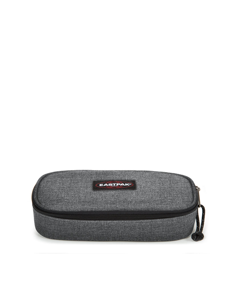 Astuccio Scuola Oval Single Black Denim