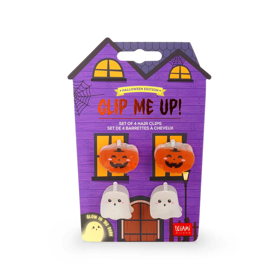 Set di 4 mollettine per capelli Halloween