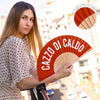 Ventaglio "Cazzo di Caldo" Red - La Sibilla