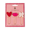 Set di 3 graffette Love